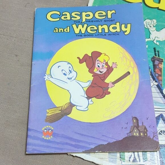Casper A Trip Through Ghostland In Story And Songs record, VHS, book bundle - Picture 3 of 10